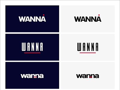 Wanna Logos app design design icon logo typography