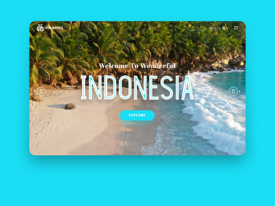 Touristo indonesia slick tourism ui ux ux web design