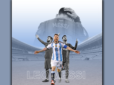 Leo Messi Poster Design background change background removal clipping path design illustration photo compositing photo editing photo manipulation post design poster design