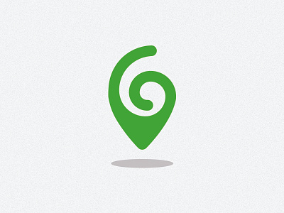 Logo flat floating location logo