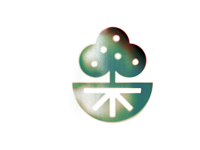 Blurry Tree blurred design gradient granient illustration logo minimal round tree treelogo vegetal