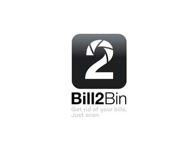 Bill2bin Logo Draft 2 app brand kevinsky logo number