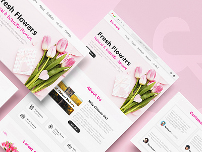 Website design: Landing page css flower website flowerweb home home page homepage html javascript landing landingpage site userinterface web web page web site webdesign webpage website website design websitedesign