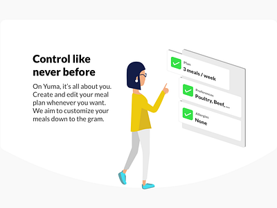 Yuma2.0 - dashboard character character dashboard food graphic