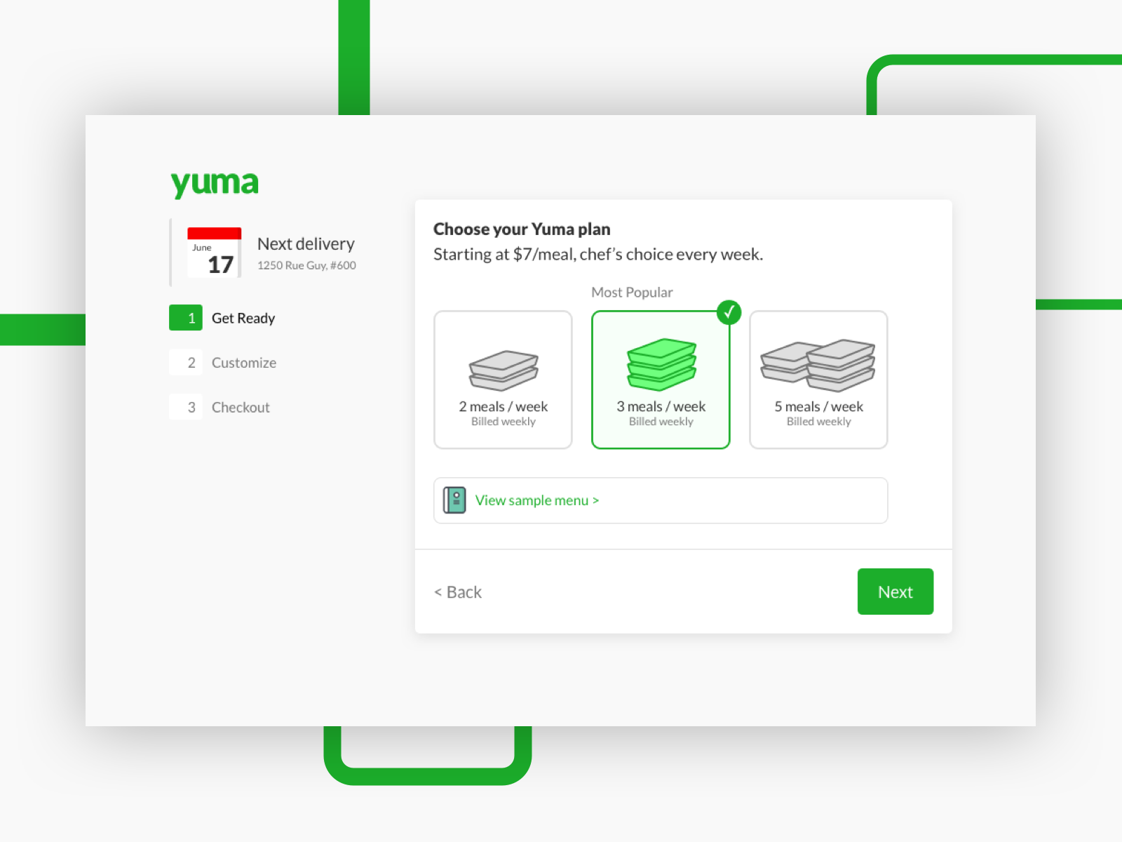 Yuma2.0 Simplified Subscription Flow UI by Adam Albarghouthi on Dribbble