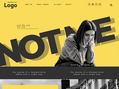 Yellow Black Web Design Concept