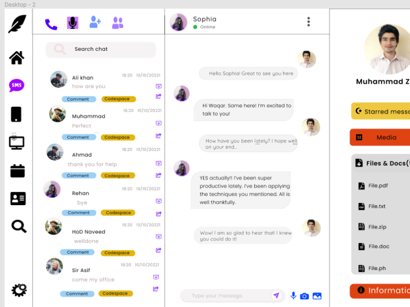 Desktop App UI by Muhammad Zohaib on Dribbble