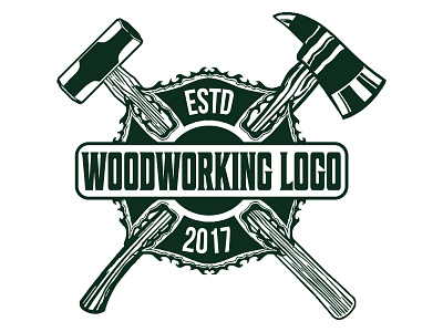 woodworking vintage logo branding graphic design illustration logo retro vector vintage