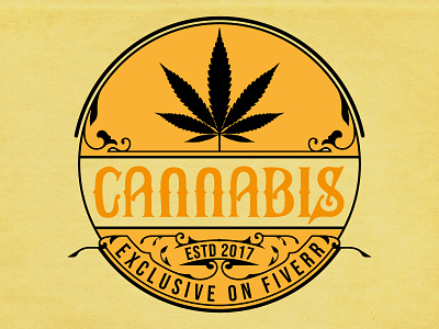 cannabis logo branding design graphic design illustration logo retro vector
