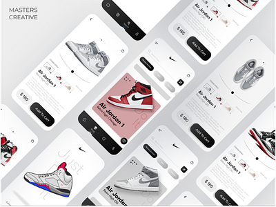 Nike app UI design adobe xd app branding cool ui design ecommerce figma graphic design logo nike nike app popular shoes app shopping app ui ui design ui trends ux website