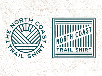 North Coast Trail Shirt apparel badge hangtag logo map topo