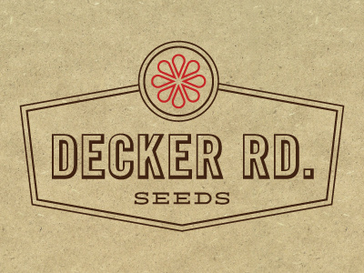 Decker Rd Seeds flower logo seed