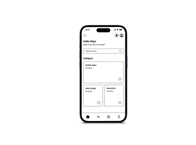 E-Learning Mobile App UI Design in Figma app app design app ui app ui design design e learning mobile app ui user interface ux ux ui design wireframe