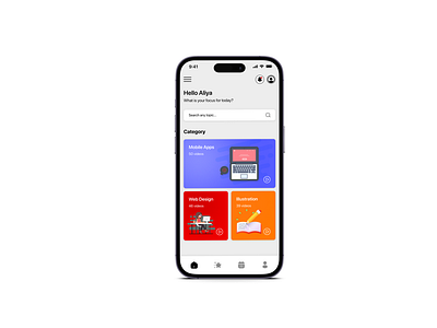 E-Learning Mobile App UI Design in Figma