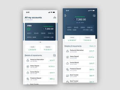 Bank Finance Concept App UI Design in Figma