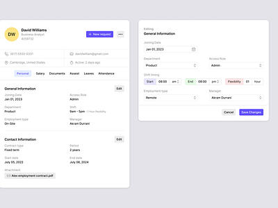 Employee Information Dashboard