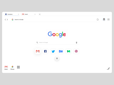 Google chrome redesign concept