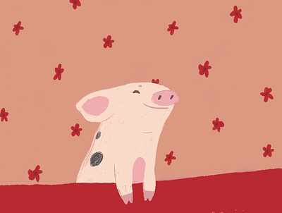 A happy piggy
