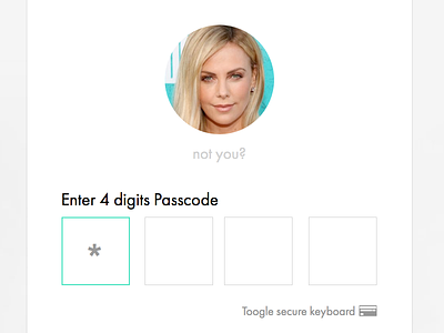 Secure login login passcode pin secure