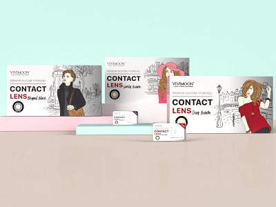 Contact Lens. 3d branding contact lenss graphic design packaging