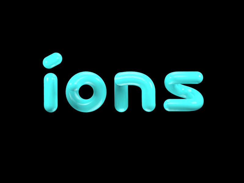 Íons Identity 3d 3d art animation c4d cinema future logo logotype perspective science tech
