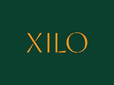 Xilo Logotype branding brasil custom design florest lettering logo logotype nature type typography wood woodcut