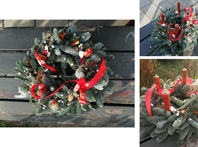 Floristic: Christmas wreath floristic christmas