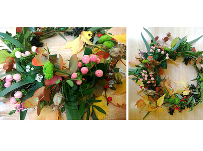 Floristic: wreath "forest fairies" floristic flowers