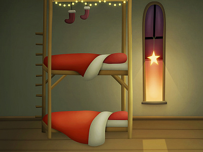 Christmas morning: part 1 christmas morning game game assets hand drawn illustration intro ios ipad iphone kids mobile