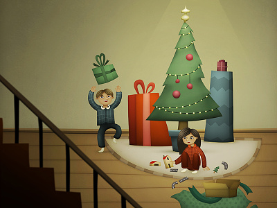 Christmas morning christmas morning game game assets gameplay hand drawn illustration ios ipad iphone kids mobile
