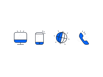 Icons for Telecom APP app design flat icon illustration interface ui vector