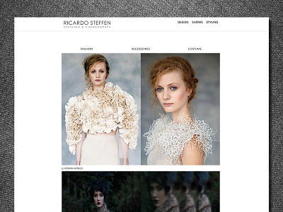 Web design Ricardo Steffen berlin designer fashion web wordpress