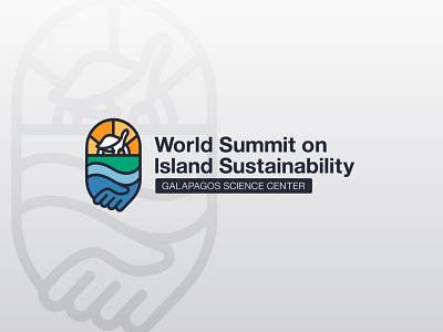 World Summit on Island Sustainability at GSC Logo branding chapel hill design education event identity galapagos illustration island logo research san cristóbal island science tortoise turtle unc university of north carolina vector