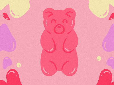Isolation Diaries candy edible gummy gummy bear illustration trippy