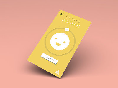 Mobile App Mood Screen Revised app button flat generator ios mobile mood mood tracker smile yellow
