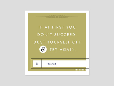 Dust Yourself Off & Try Again