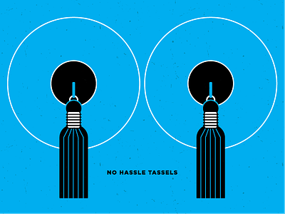 No Hassle Tassels bachelorette boobs design illustration tassels