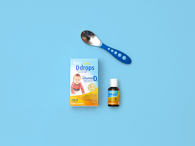 Baby Ddrops Product Shot baby blue design header photography product vitamins