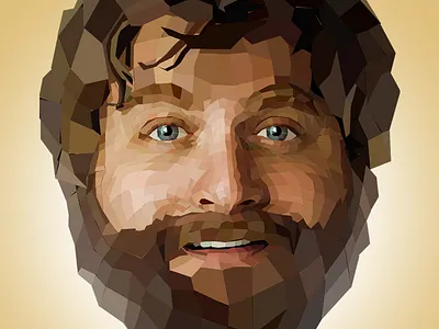 Low Poly - Alan garner alan garner hangover low lowpoly poly wolfpack