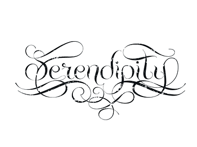 Serendipity curls cursive curvy faded fleuron flourishes grunge inking letter lettering ribbon rounded serendipity spencerian strokes twisted type vectors