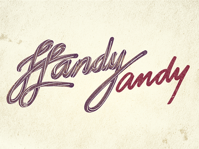 Handy Andy 3d andy handy lettering linework round sketchy spiral strokes textures type vectors