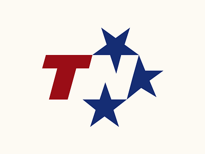 Tennessee brand branding etc etc italics lettermark logo mark negative space stars state tennessee type