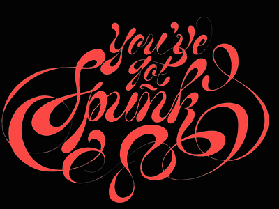 Spunk bold cursive experimental hand drawn hand lettering lettering script spunk type typography
