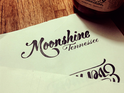 Moonshine bold brush brushpen calligraphy cursive hand drawn hand lettering lettering moonshine tombow type typography