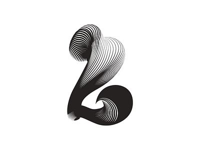 Swirly 2 3 36daysoftype colors lettering numbers stripes swirls type typography vectors