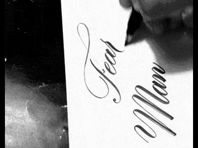 Fear brush lettering bold brush brushpen cursive fear hand drawn hand lettering lettering script tombow type typography