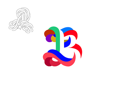 B colorful colors curves experimental lettering numbers playful spirals type typography