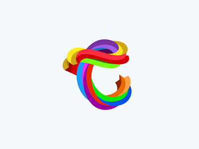 StarryC colorful colors curves experimental lettering letters playful spirals stars type typography