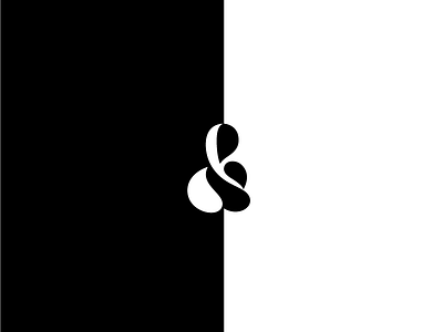 B & W ampersands bw identity lettermark logos type typography