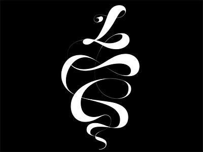 Leigh 36daysoftype chunky cursive hand lettering l lettering type typedesign typography